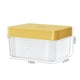 thumbnail image 3 of Bandeja de 35 bloques de hielo con tapa - Máquina de cubos de hielo Easy Press de gran capacidad para congelador, amarillo/blanco/rosa, 20x14x10cm, plástico libre de BPA, apta para lavavajillas, 3 of 8