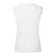 thumbnail image 4 of NIEWTR Silk Satin Tank Tops for Women V Neck Sleeveless Summer Loose Fit Basic Blouses Shirt（A01-White,S), 4 of 5