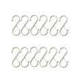 thumbnail image 3 of jifeng 12 Pieces Metal S Hooks 3.6 inch Kitchen Pot Rack Hooks Hats Kitchen Utensil, 3 of 9