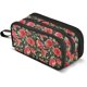 thumbnail image 1 of wonima02 Rose Flower with Leaves Black Large Capacity Pencil Case Pouch Stationery Pen Bag Holder Box Organizer for Office College School Students Teens, 1 of 1