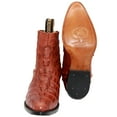 thumbnail image 2 of Mens Short Ankle Crocodile Alligator Print Leather Western Cowboy J Toe Boot, 2 of 4