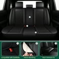 thumbnail image 2 of HQBQBUG Car Seat Covers Full Set for Honda Passport 2019-2021 Leather Ice Silk Seat Covers Cushion Breathable Easy Installation Compatible Airbag(Black,2 Row 5 Seat), 2 of 9