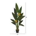 thumbnail image 2 of Nearly Natural Green 4.5' Bird of Paradise Artificial Plant (Real Touch), 2 of 4