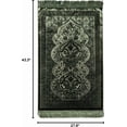 thumbnail image 3 of Modefa Luxury Velvet Prayer Rug with Prayer Beads | Soft Elegant Muslim Turkish Janamaz Sajada Carpet for Men and Women | Plain Solid Prayer Mat Ramadan Eid Gift - Paisley (Dark Green), 3 of 5