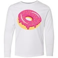 thumbnail image 3 of Inktastic Pink Donut with Sprinkles Long Sleeve Youth T-Shirt, 3 of 5