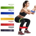 thumbnail image 2 of For TPE Fitness Resistance Bands 5-Pack with Multi-Level Strength for Full-Body Workouts Yoga Pilates Home Travel Portable, 2 of 8