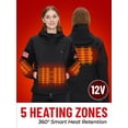 thumbnail image 2 of Chaqueta térmica HEATIX para mujer con paquete de baterías de 12 V, 2 of 6