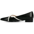 thumbnail image 2 of Journee Womens Camby Crisscross Strap Pointed Toe Dress Flat, Widths Available, 2 of 9