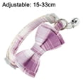 thumbnail image 2 of Collar SuperBuddy y Cute Bow Bell, cuello a cuadros desmontable de 2 piezas con lazo desmontable, 2 of 5