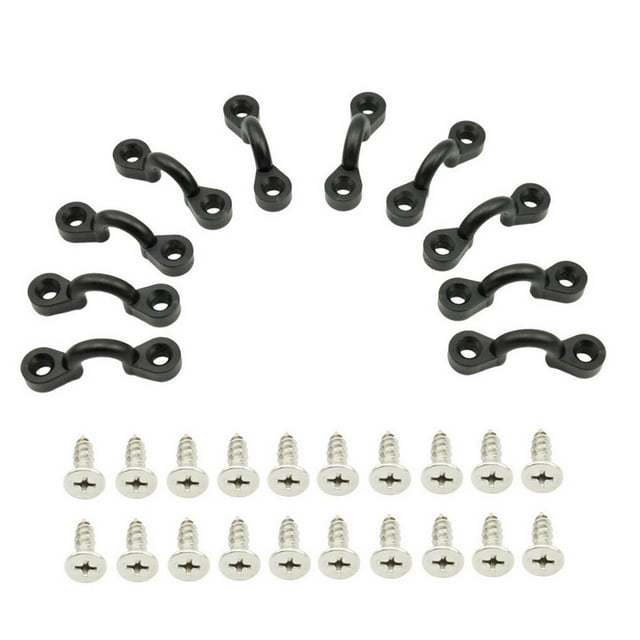 Advancent Keep Diving KK-A06 Bungee Deck Loops Barco de pesca portátil Kayak Pad Eye Kit Set Herramienta de repuesto Utensilios Accesorios Deportes acuáticos 10 juegos