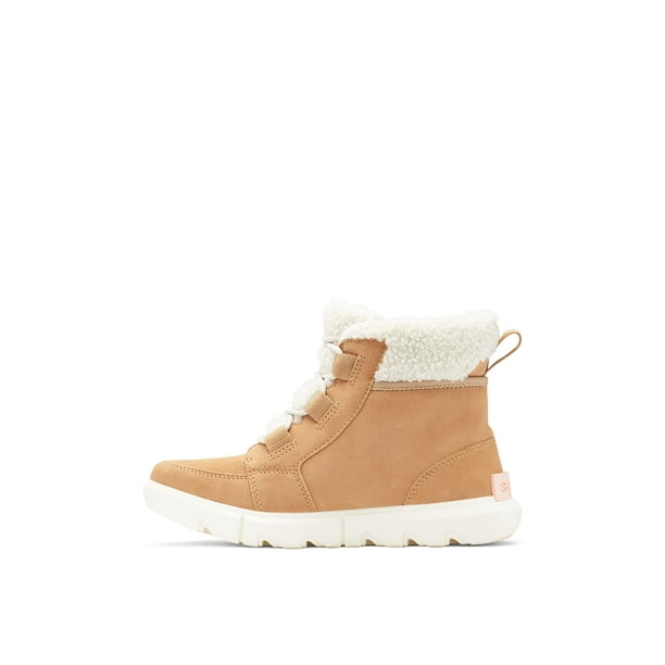 SOREL Women's Explorer II Carnival Cozy Boot — Canoe, Sea Salt — Waterproof Suede Winter Boots — Size 8.5
