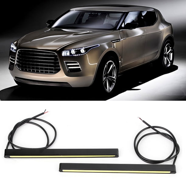 COB Luz De Circulación Diurna LED Ultrabrillante DRL Lámpara Para Automóvil Iluminación De Vehículos De Alto Rendimiento Para Automóviles Camiones SUV Aleación De Aluminio