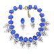 thumbnail image 3 of Conjunto de collar y pendientes para boda, joyería nupcial, aleación, acrílico, accesorios de vestir Azul, 3 of 9