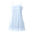 thumbnail image 5 of Women Satin Lace Camisole Top Square Neck Sleeveless Spaghetti Strap Silk Cami Top Y2k Backless Going Out Camisole, 5 of 5