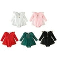 thumbnail image 7 of GYRATEDREAM Baby Girl Ruffle Sleeve Romper Dress Newborn One Piece Playsuit Lace Tutu Skirted Jumpsuit Infant Spring Clothes, Size 3-6 Months, 7 of 7