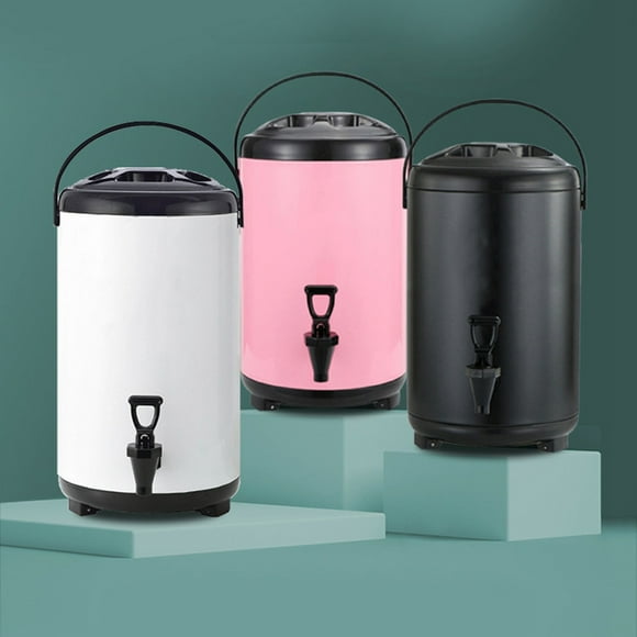 8 Liter Drink Dispenser With Spigot Hot And Cold Beverage Dispenser Milk Tea Dispenser Bucket Insulated Hot And Cold Beverage Dispenser Bucket Stainless Steel Beverage Dispenser