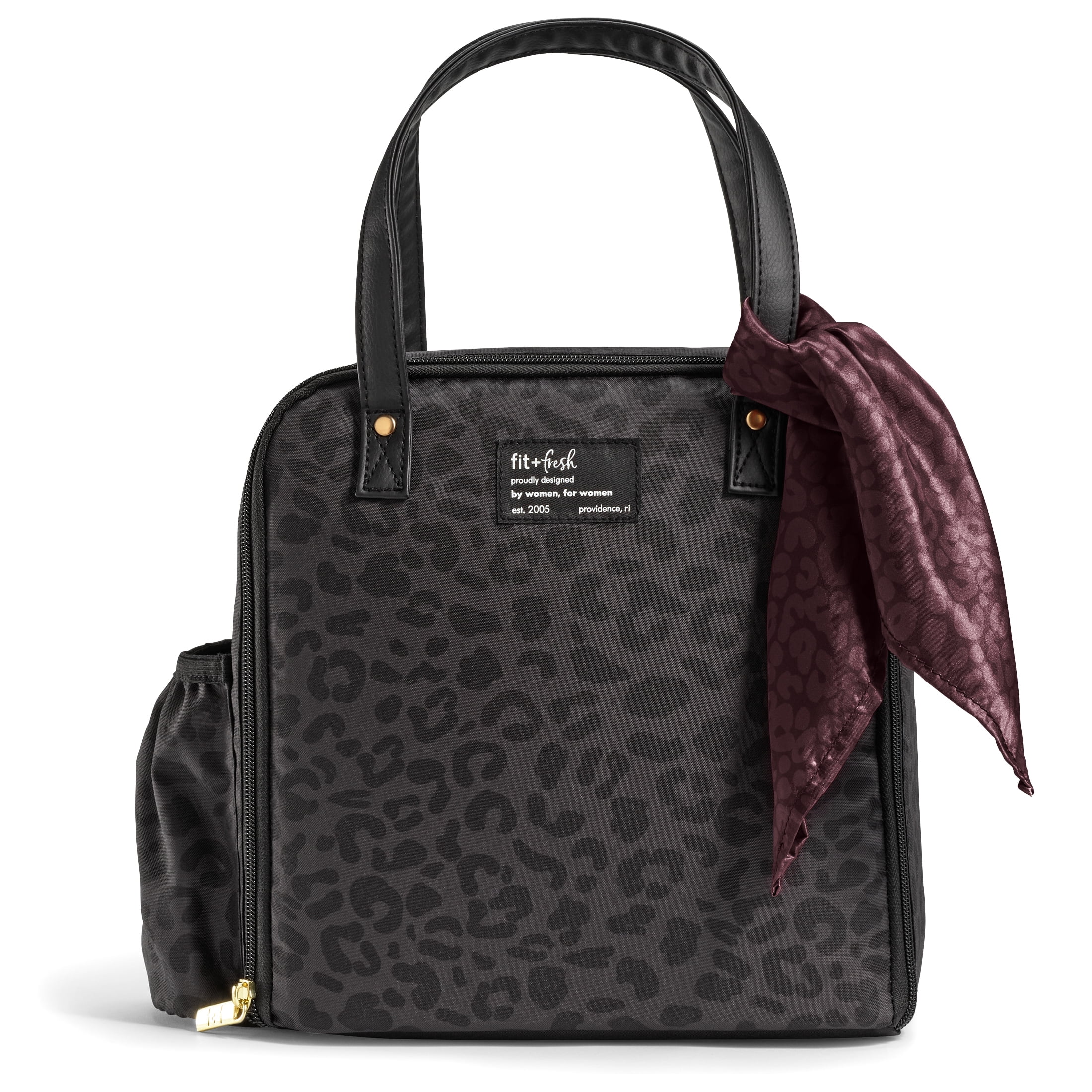 Fit & Fresh Laketown Lunch Bag, Large Lunch Tote, Reusable