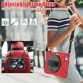 thumbnail image 5 of Allytechgroup Shockproof Case for Apple iPad Pro 11 Inch Case M4 2024, Kickstand Hand Strap Shoulder Strap Rugged Case Kids Friendly Bumper Shockproof Case for iPad Pro 11" 2024,Red, 5 of 9
