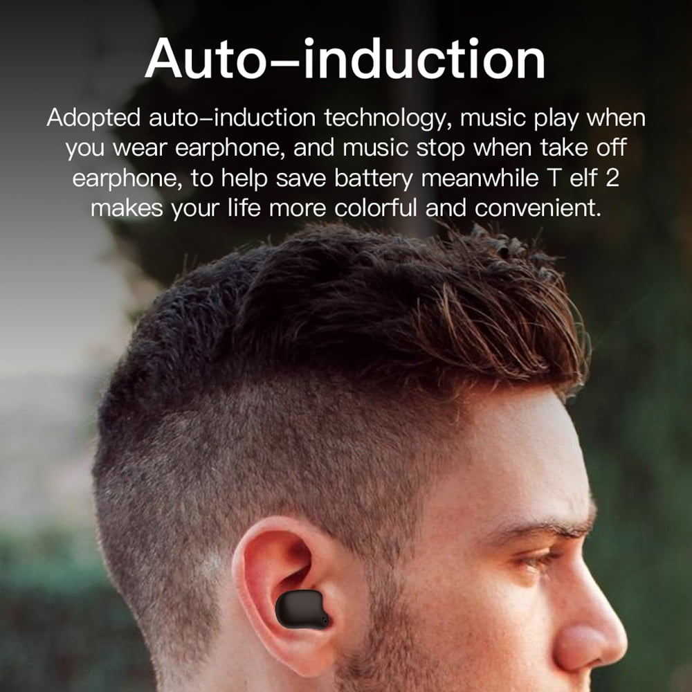 Bluedio T-elf 2 Bluetooth Earphone TWS Wireless Headset Waterproof Sports In-ear 