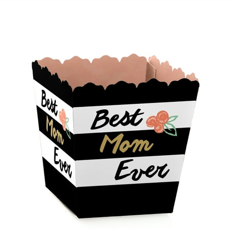 Best Mom Ever - Party Mini Favor Boxes - Mother's Day Party Treat Candy Boxes - Set of