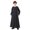 Black, variant on Liyamei Boy's Muslim Arab Solid Color Long Sleeve Robe Size 4-5 Years