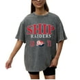 thumbnail image 3 of Women's Gameday Couture Grey Shippensburg Raiders Oversized Snow Wash T-Shirt, 3 of 5