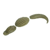 Solid Rock Stoneworks 3 Piece Md Gator Stone Statue 38" Length Sage Color