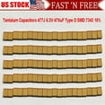 thumbnail image 4 of 20/40/100PC Tantalum Capacitors Kit 477J 6.3V 470uF Type D SMD 7343 10% Surface, 4 of 8