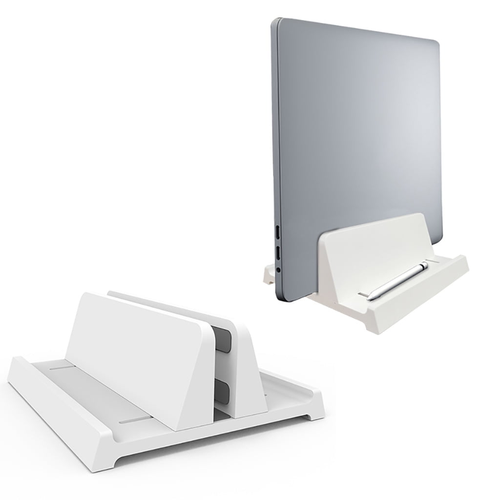 Vertical Laptop Stand Holder Desktop Stand with Adjustable Dock Fits All Laptops