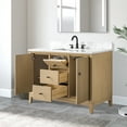 thumbnail image 4 of Vanity Art 48" Bathroom Vanity with Sink and Engineered Marble Top, Freestanding Storage Cabinet with 2 Drawers, 2 Shelves and 1 Flip Down Tray, 4 of 8