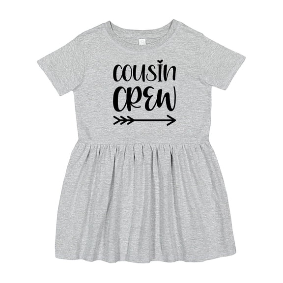 Inktastic Cousin Crew Girls Toddler Dress