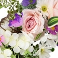 thumbnail image 5 of Northlight Mixed Floral and Fern Artificial Spring Wreath, 24-Inch, 5 of 5