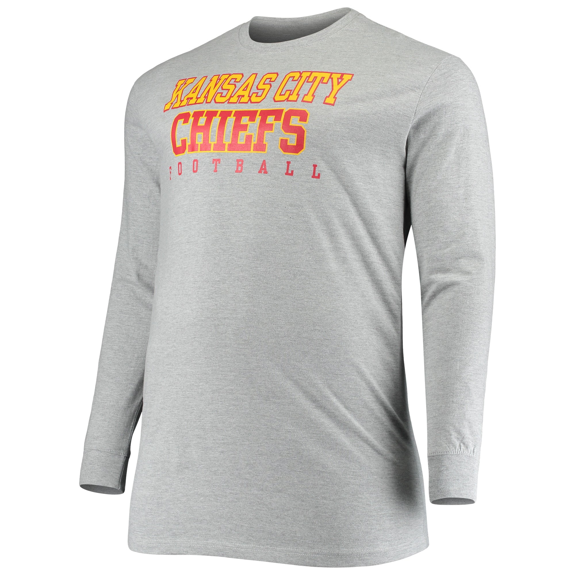 Men's New Era Red Kansas City Chiefs Combine Authentic Offsides Long Sleeve  T-Shirt 