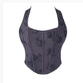 thumbnail image 1 of Gpaecead Corset à Col Halter pour Femmes Grande Taille - Bustier à Lacets Noir, 1 of 5