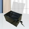 thumbnail image 2 of Caja de Acrílico Shamjiam para Donaciones Transparente Bloqueable, 2 of 6