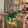 thumbnail image 2 of Table Runners 70 Inches Long Dress Scarves, St. Patrick's Day Farmhouse Coffee/Dining/Kitchen Table Decor, Holiday Table Runner, Lucky Shamrocks Harp Beer Farmhouse Plaid 13x70 Inch, 2 of 9