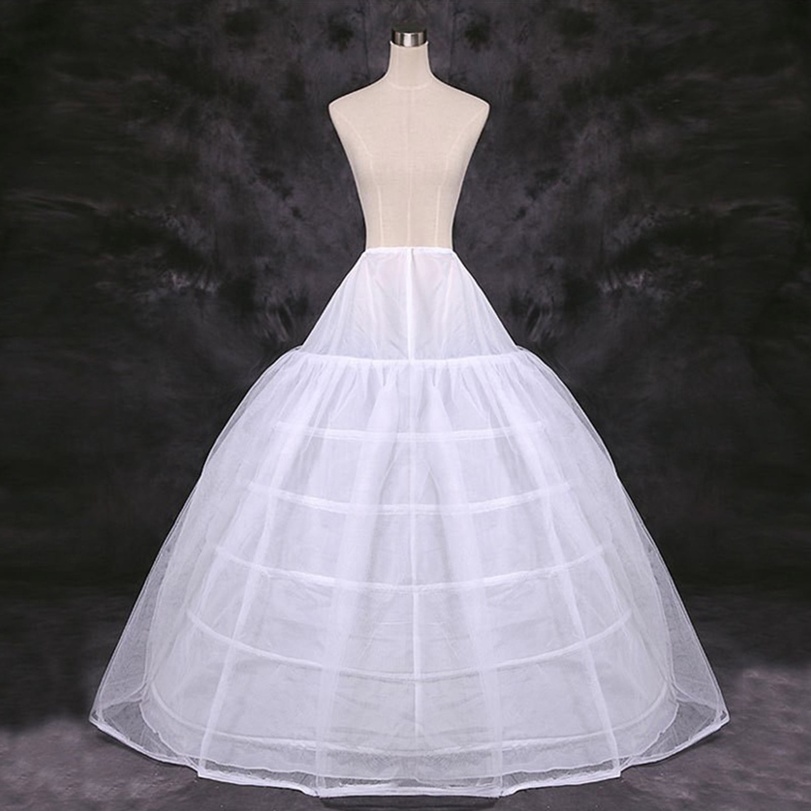 Plus Size Wedding Dress Hoop Skirt