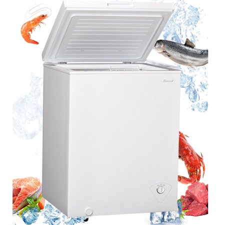 5 Cu Ft Chest Freezer Upright Freezer Apartment Garage Kitchen Free Standing