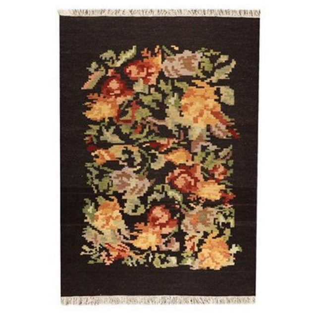M A Trading MTBKA3BRO056071 Hand Woven 2057 5.5 ft. x 7.83 ft. Area Rug - Brown