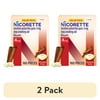 (2 pack) Nicorette Nicotine Gum, Stop Smoking Aids, 4 Mg, Cinnamon Surge, 160 Count