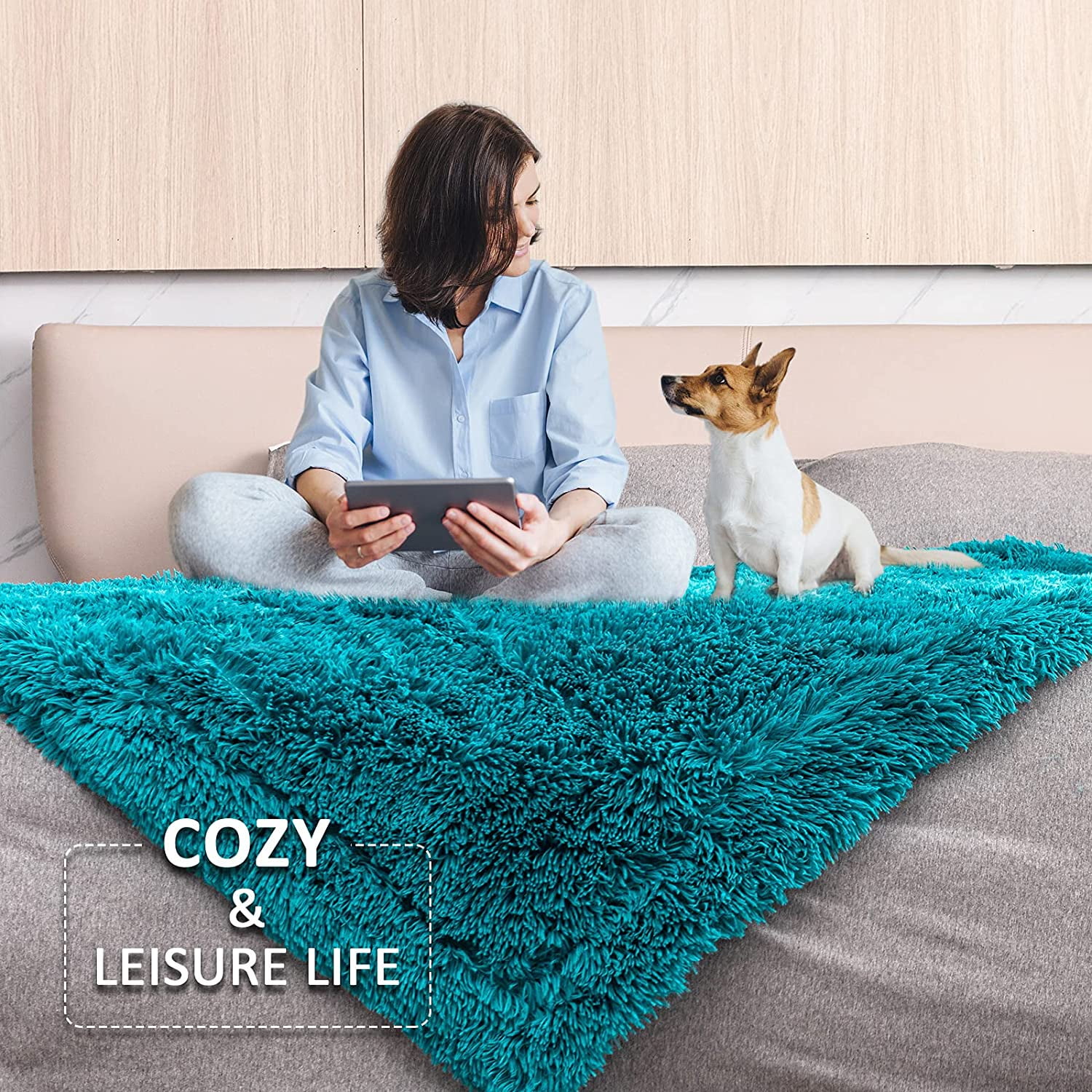 Decorative Soft Fluffy Faux Fur Throw Blanket 60 x 80