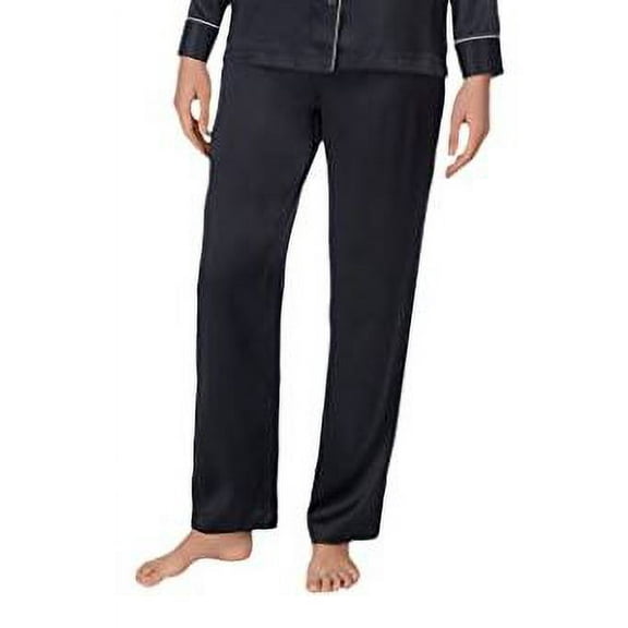 LAUREN Ralph Lauren Silk Pajama Pants, Black, Medium - NEW