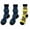 Multicolor1, variant on Hoshose Spring and Summer Fashion Women Striped Socks Retro Design Nylon Long Socks Athletic Calf Tube Socks for Teens