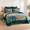 Turquoise Floral Patchwork-Queen (90 by98 Inch), variant on Red Vintage Patchwork King (96 by108 Inch) Cotton Reversible Bedspread Coverlet Set