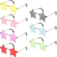 thumbnail image 5 of 7 pares de gafas de sol sin montura con forma de estrella, actividad especial con pentagrama, 5 of 5