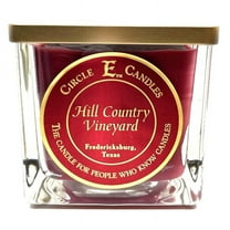 Circle E Candles, Hill Country Vineyards Scent, Medium Size Jar Candle, 22oz, 2 Wicks