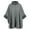 Gray, variant on Vintage Loose Ponchos Capes Coat with Plush Collar Cardigan Shawl Wrap for Women