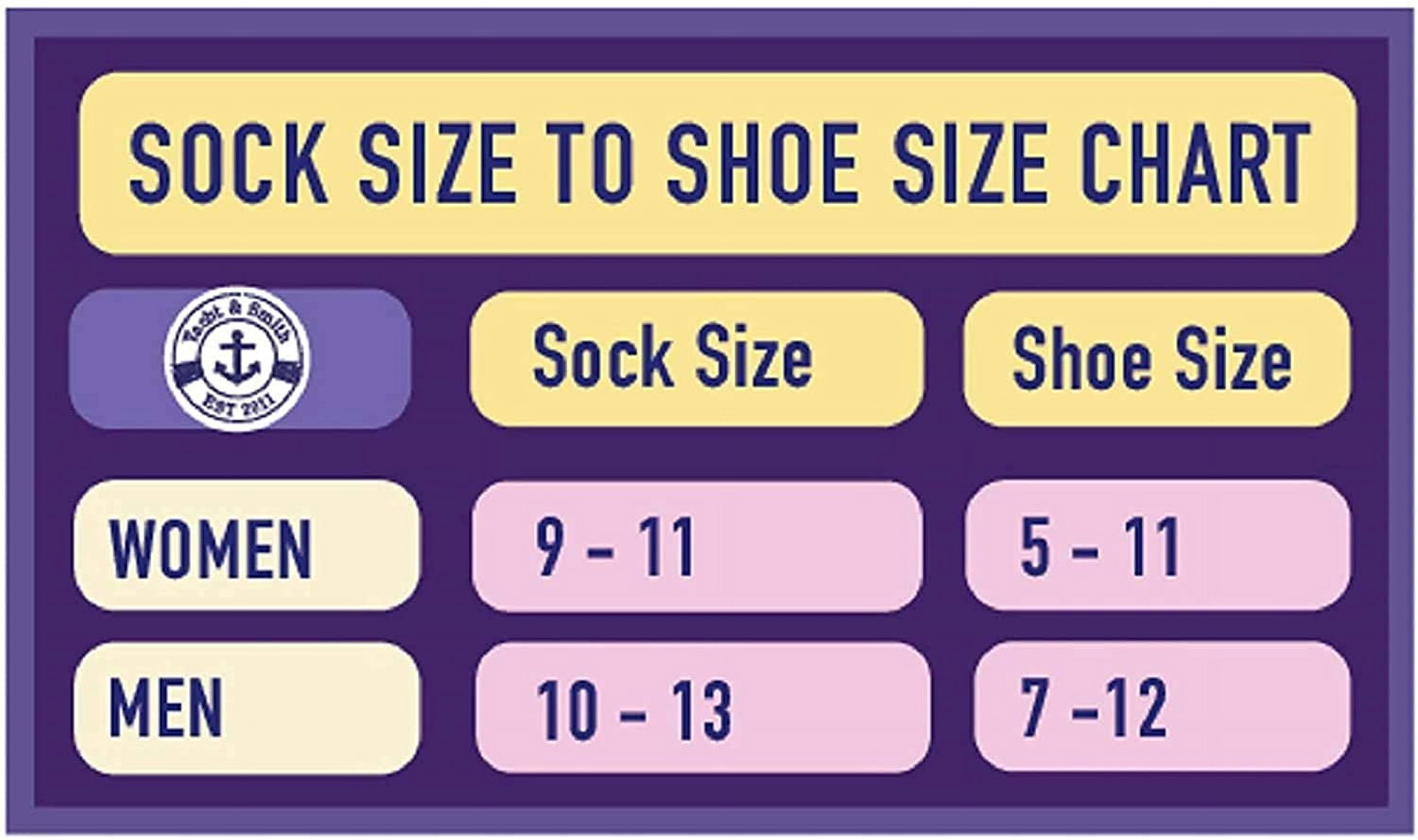 Boys sock size chart deals