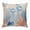 Dark Brown, variant on Throw Pillow Covers, Blue Coastal Jellyfish 16x16 Pillow Covers for Couch/Sofa/Bed, Nautical Orange Coral Starfish Decorative Square Linen Cushion Pillowcase for Home Decor