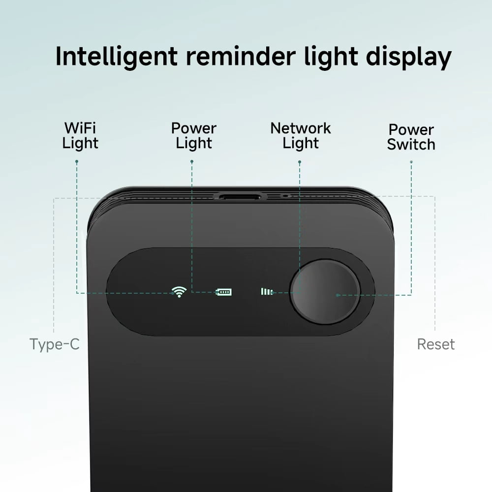WiFi Mobile Hotspot | Portable Router with Rechargeable Battery, USA & WiFi